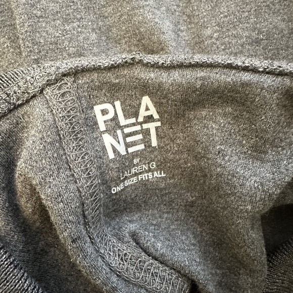 PLANET by Lauren G Womens Mock Neck Cowl Sweater Gray Dolman Sleeve One Size - Picture 6 of 6